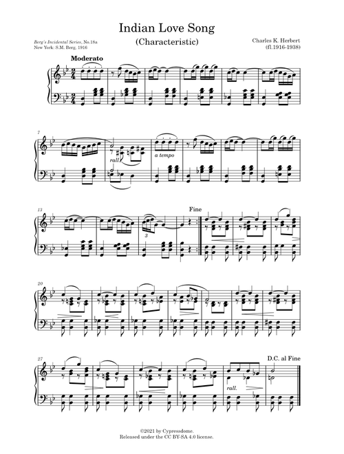 Indian Love Song – Charles K. Herbert
