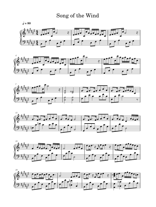 起风了Song of the Wind