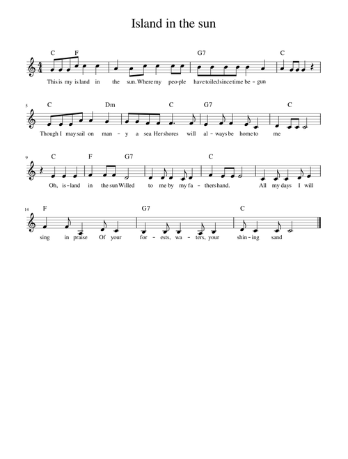 Island In The Sun - Weezer