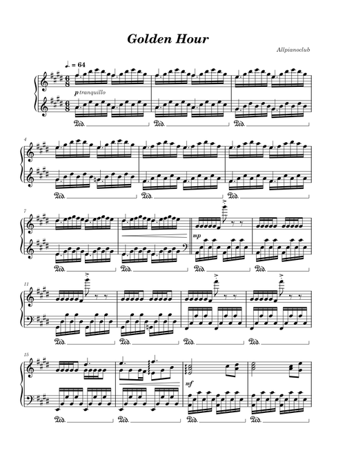 Golden Hour – Allpianoclub