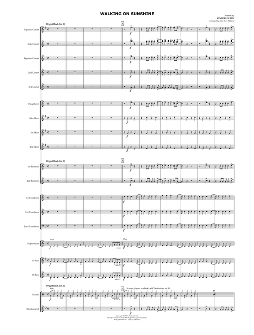Walking On Sunshine (Arr. John Ivor Holland) - Katrina And The Waves (Brass Band)