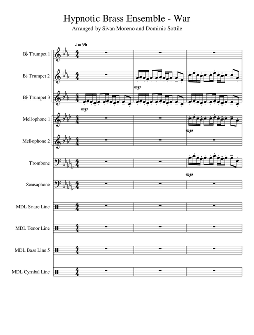 War- by the Hypnotic Brass Ensemble (w/ Percussion)