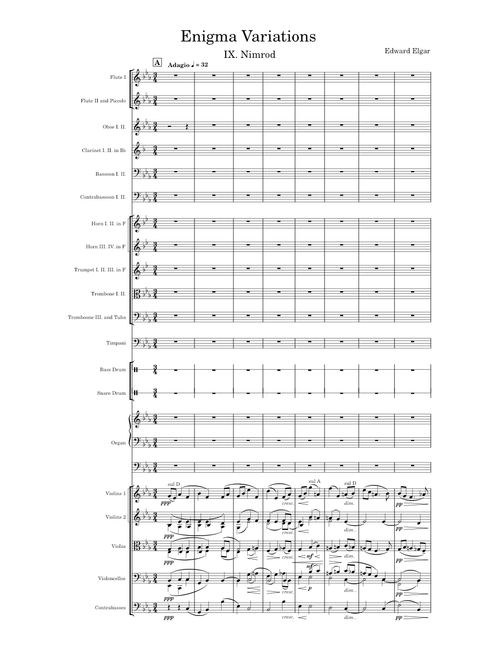 Variations on an Original Theme 'Enigma', Op.36 – Edward Elgar Variations on an Original Theme 'Enigma', No. 9 (Nimrod)