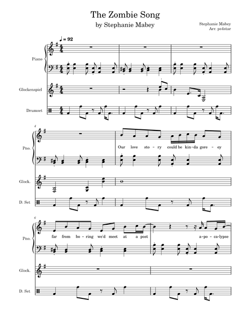 [WIP] The Zombie Song - Stephanie Mabey