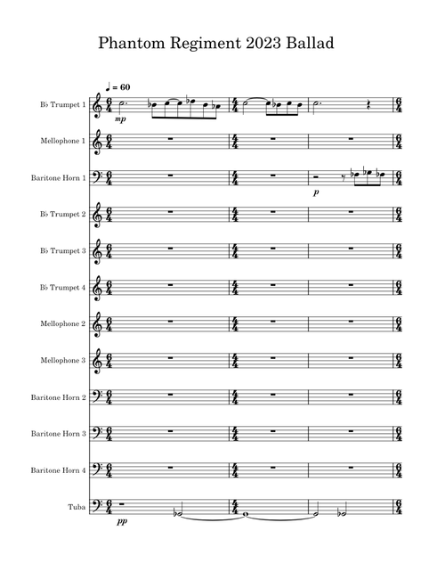 Phantom Regiment 2023 Ballad