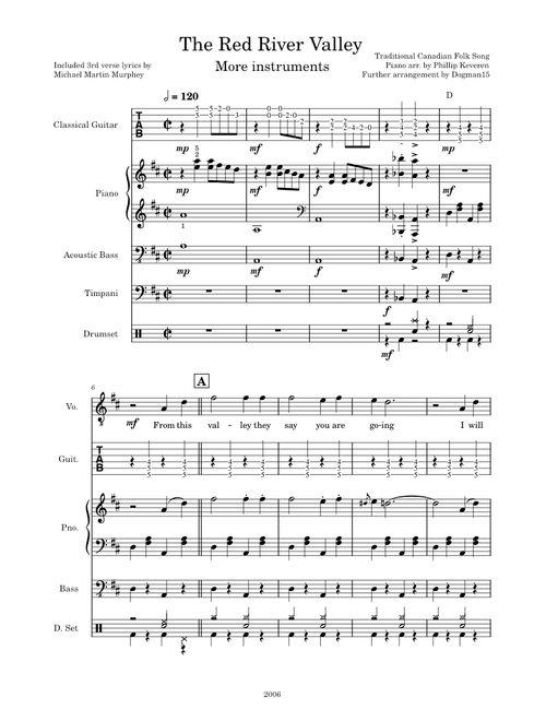The Red River Valley (full band arrangement)