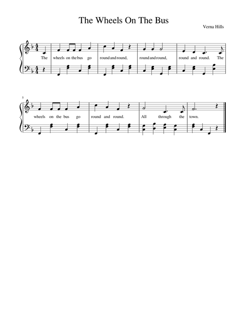 The Wheels on the Bus – Verna Hills The Wheels On The Bus