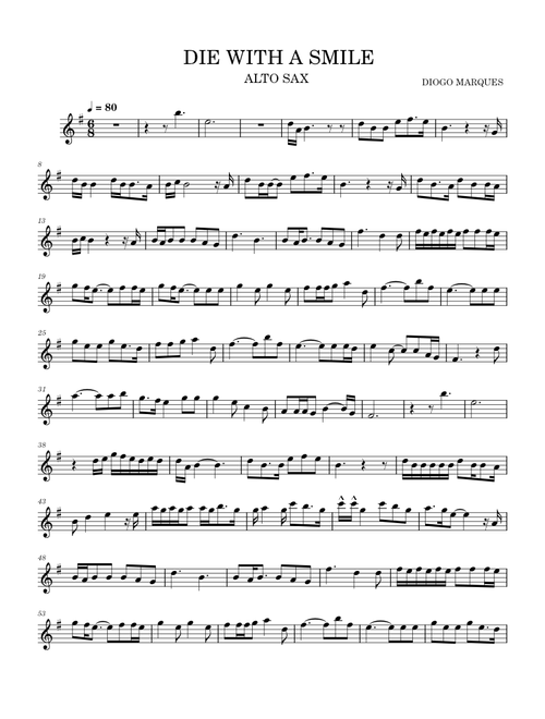 Die With A Smile – Bruno Mars And Lady Gaga
