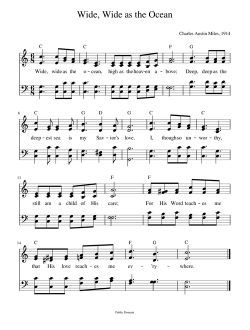 Wide, wide as the ocean - C. Austin Miles