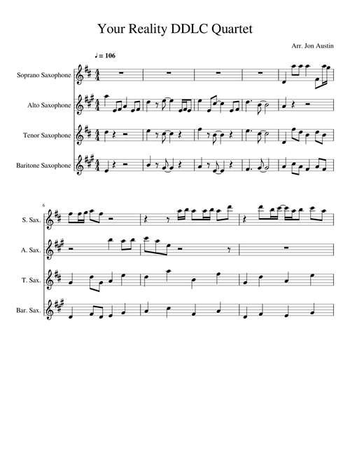 Your Reality Sax Quartet DDLC