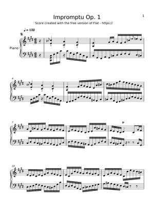 Impromptu No.1, Op.29 – Frédéric Chopin Sheet Music for