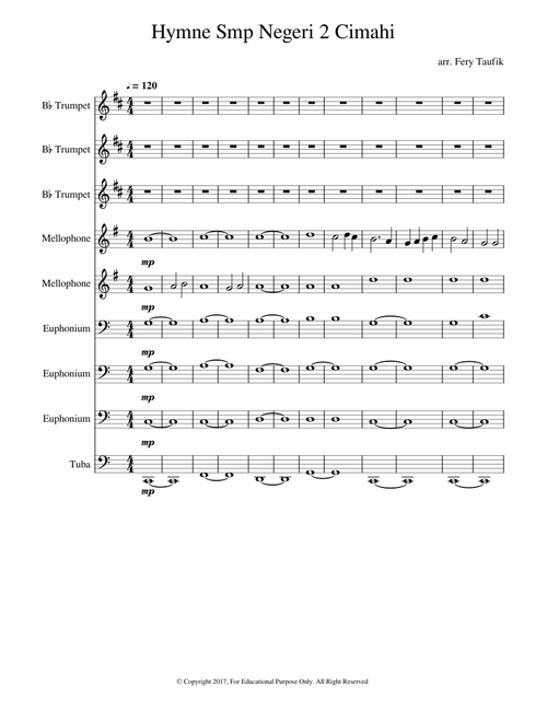 Hymne SMP Negeri 2 Cimahi Brass Band
