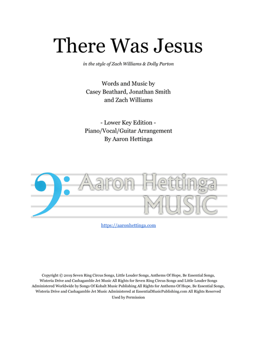 There Was Jesus (Arr. Aaron Hettinga) - Zach Williams (Voice Duet and Piano)