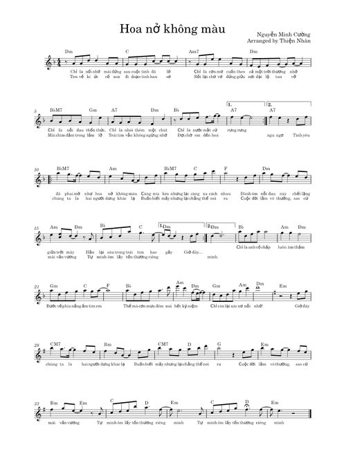 Hoa nở không màu – Nguyễn Minh Cường