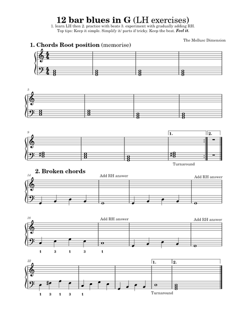 12 bar blues in G