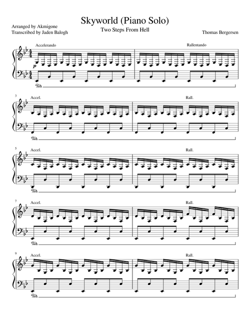 Skyworld (Piano Solo) - Two Steps From Hell