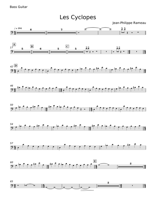 Les cyclopes - Jean-Philippe Rameau