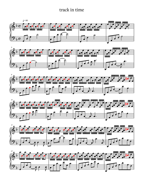 track in time (Arr. marc denouel) - Dennis Kuo (Piano Solo)