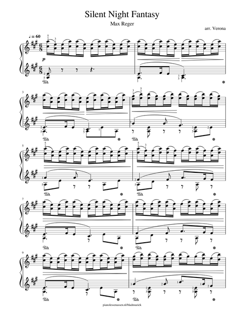 Silent Night - Christmas Song | Stille Nacht | Weihnachtstraum - Max Reger