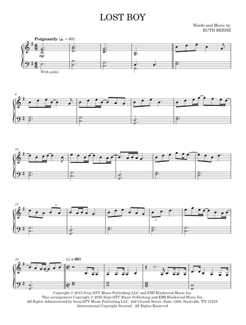 Lost boy - Ruth B (Piano Solo)