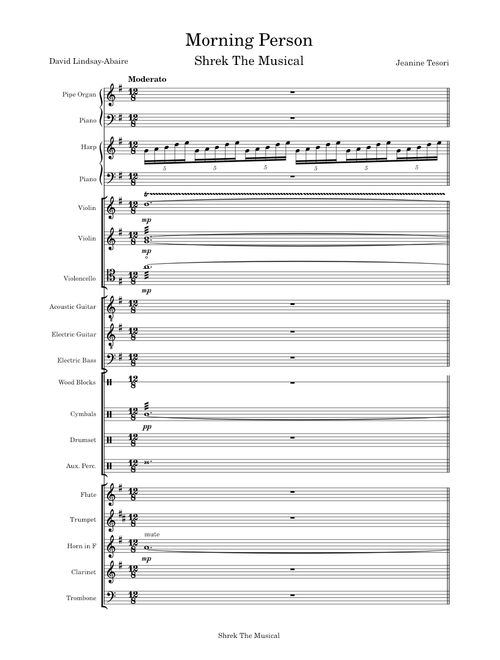 Morning Person – Shrek The Musical (No-Vocals)