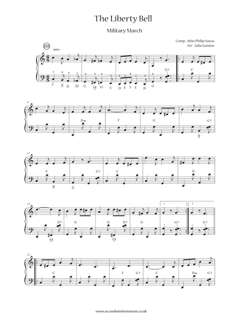The Liberty Bell (Arr. Julia Gordon) - John Philip Sousa (Instrumental Solo)