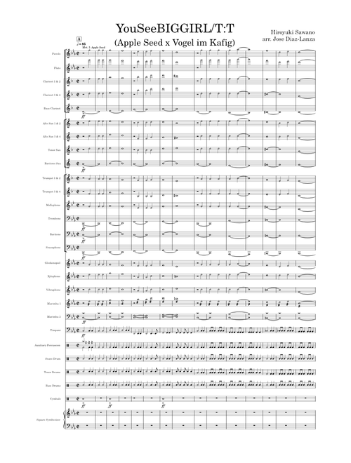 YouSeeBIGGIRL/T:T (Apple Seed x Vogel im Kafig) – Hiroyuki Sawano (WIP)