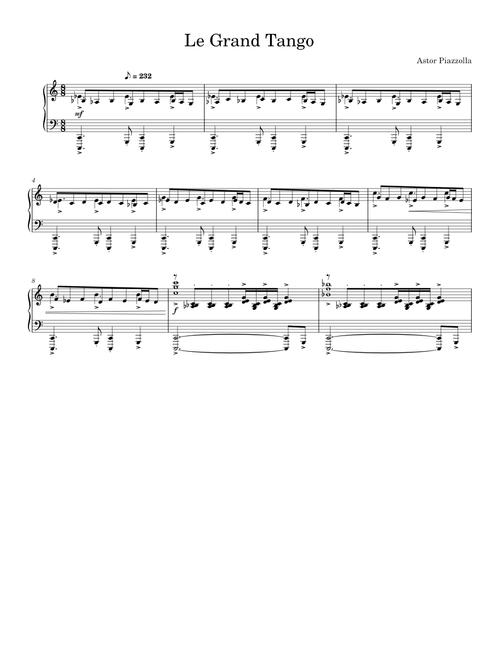 Le Grand Tango-Astor Piazzolla