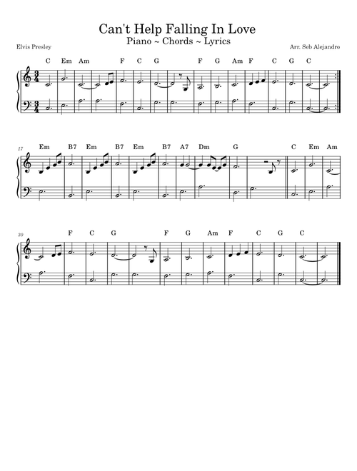 I cant help falling in love with you – UB40 Cant Help Falling In Love
