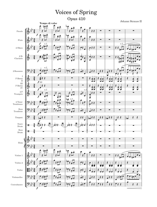 Voices of Spring Opus 410– Johann Strauss II