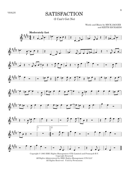 (I Can't Get No) Satisfaction - The Rolling Stones (Violin Solo)