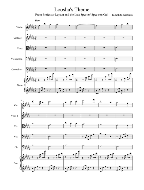 Professor Layton And The Last Specter - Loosha's Theme
