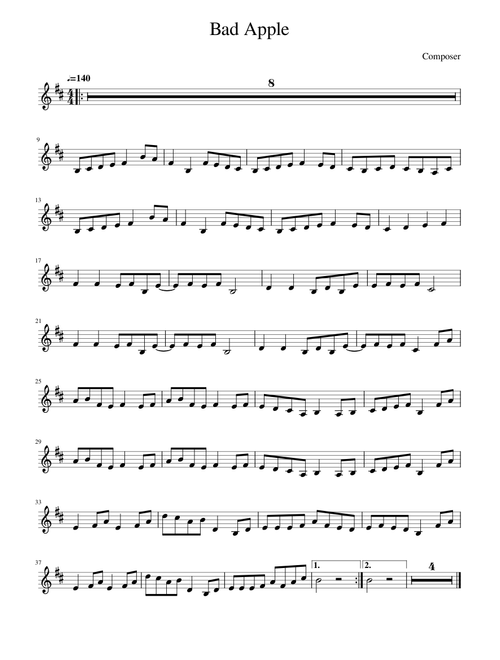 Bad Apple(trumpet)