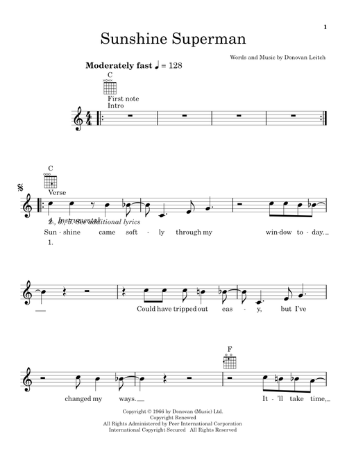 Sunshine Superman - Donovan (Ukulele)