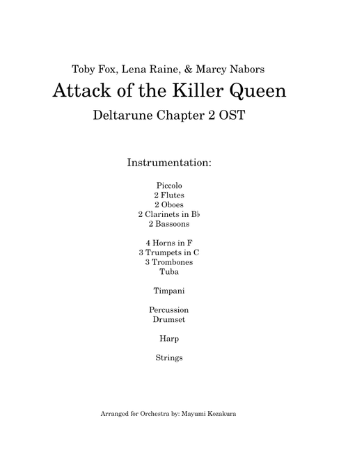 Attack of the Killer Queen [Deltarune]