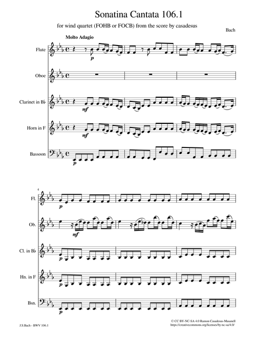 Sinfonia from Cantata 106 BWV 106.1 (Actus Tragicus) – Johann Sebastian Bach