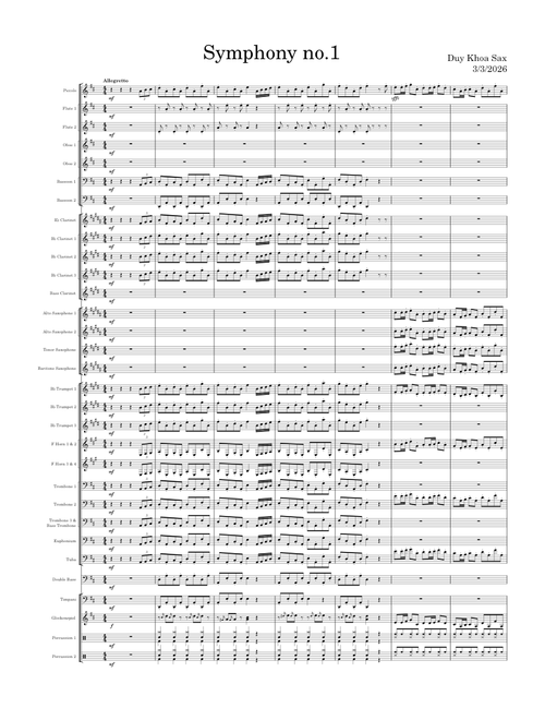 Symphony no.1 – Duy Khoa Sax (my first symphony song)