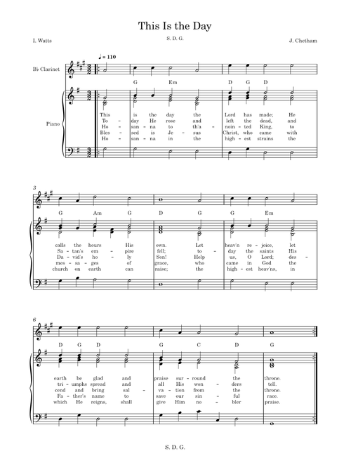 This Is the Day - psalm étude
