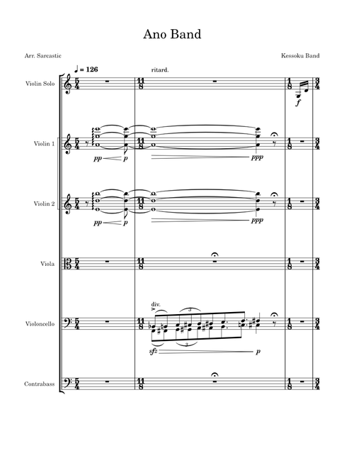 Ano Band – Kessoku Band for String Orchestra