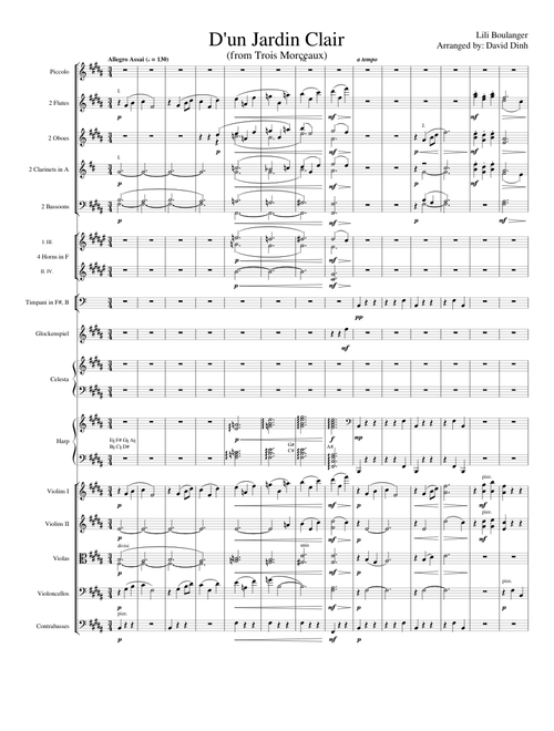 D'un Jardin Clair (Lili Boulanger orchestra arr.)