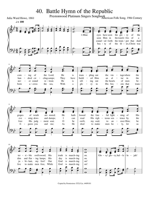 40 Battle Hymn of the Republic
