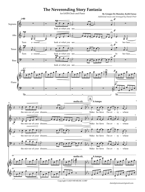 The Neverending Story <main Title> (Arr. Daniel Prior) - Keith Forsey, Giorgio De 1 Moroder (Choral, SATB)