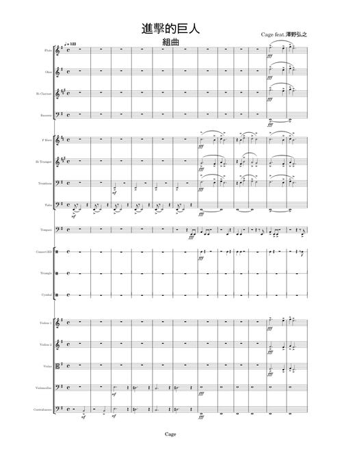 Attack On Titan OSTs – Misc Cartoons Attack on Titans Medley 進擊的巨人组曲 - Sawano Hiroyuki 泽野弘之