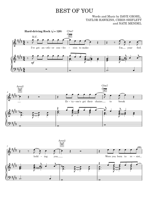 Best of you - Dave Grohl