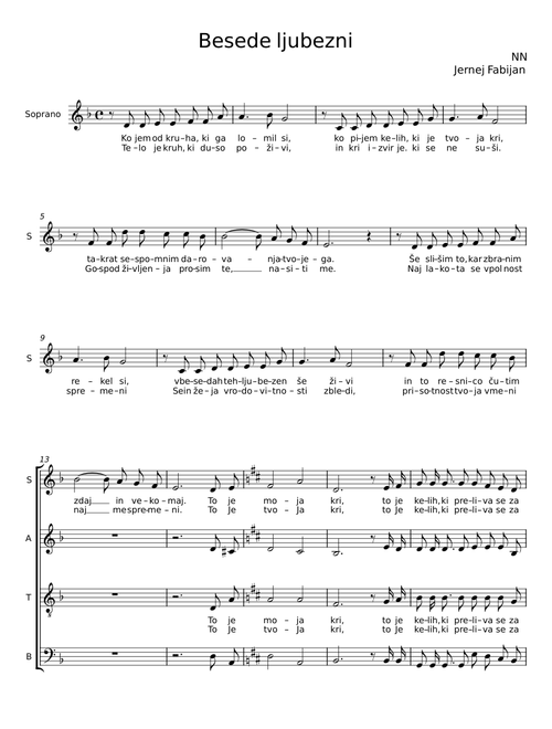 Besede ljubezni - NN