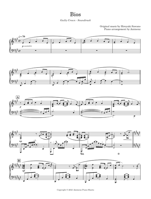 Bios (10th Anniversary ver.) - Guilty Crown OST – Music by Hiroyuki Sawano Arrangement by Animenz