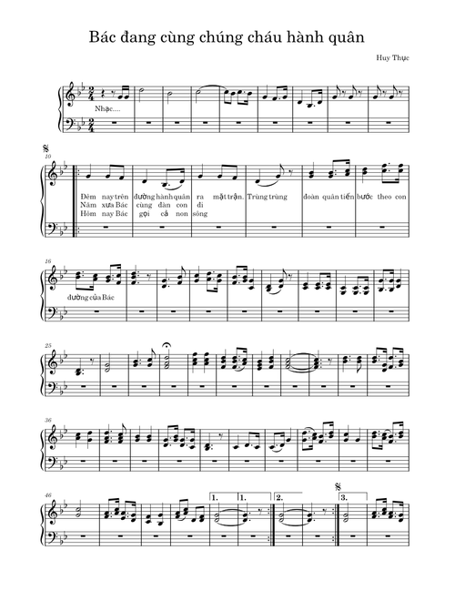 Bác đang cùng chúng cháu hành quân – lelam211213