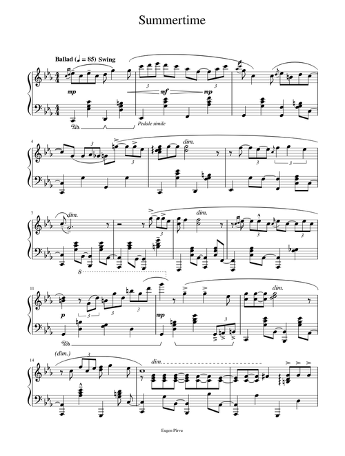 Summertime - George Gershwin