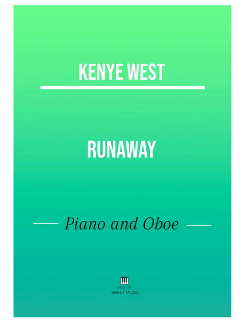 Runaway (Arr. ANDRE LAITANO) - Kanye West (Small Ensemble)