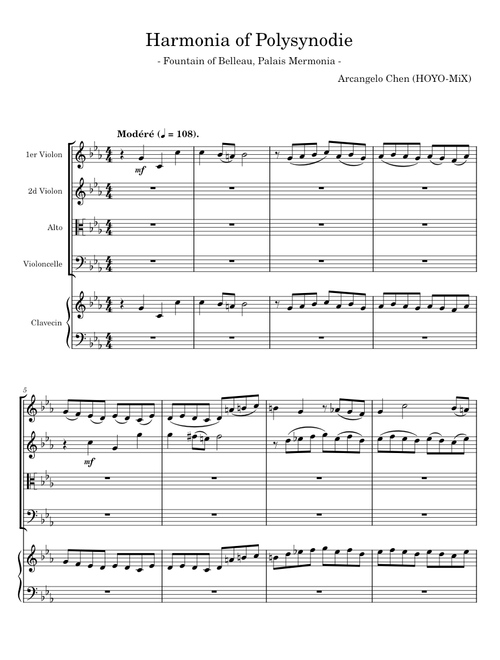 Harmonia of Polysynodie - Arcangelo Chen